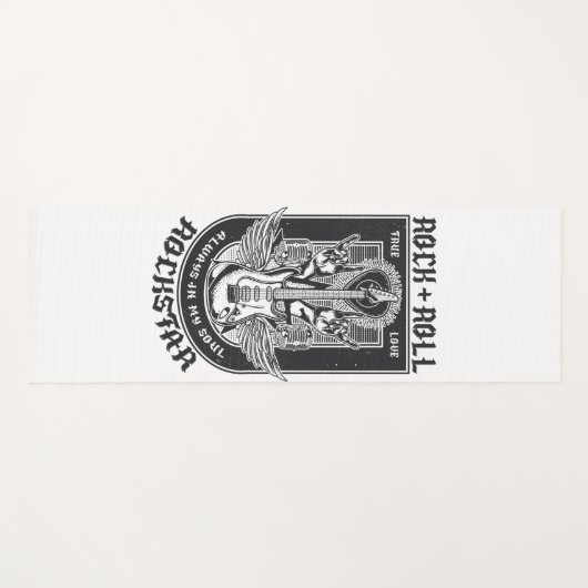 Gitarrenrock-Design Yogamatte (Vorderseite (Horizontal))