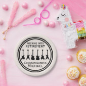 Gitarrenrock 'n' Roll Retirement Party Paper Plate Pappteller (Party)