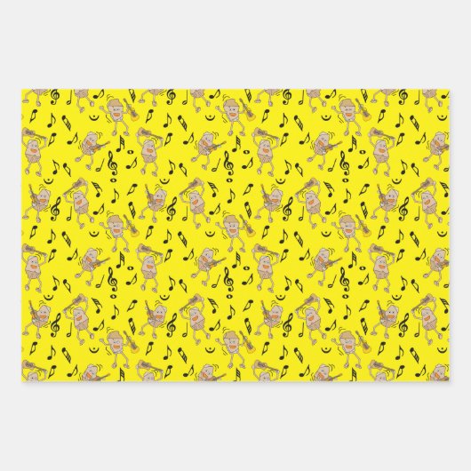 Gitarrenrocks Geschenkpapier Set (Vorderseite 3)