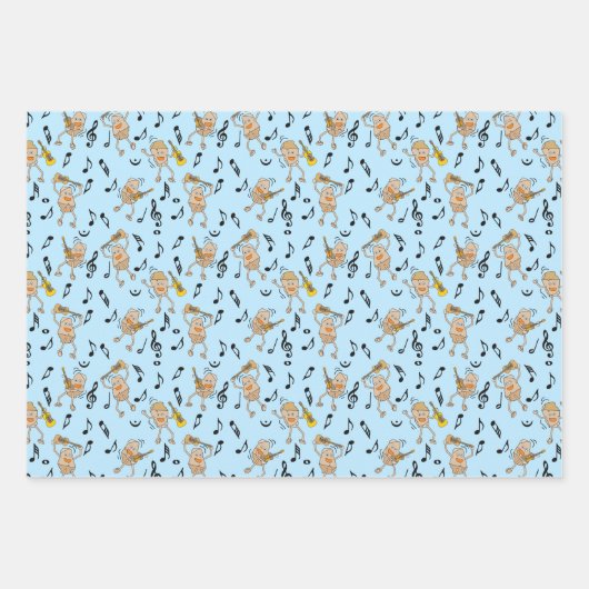 Gitarrenrocks Geschenkpapier Set (Vorderseite 2)