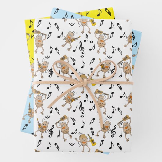 Gitarrenrocks Geschenkpapier Set (Beispiel)