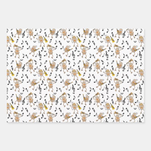 Gitarrenrocks Geschenkpapier Set (Vorderseite)