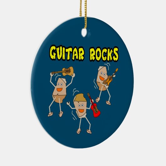 Gitarrenrocks Keramik Ornament (Rechts)