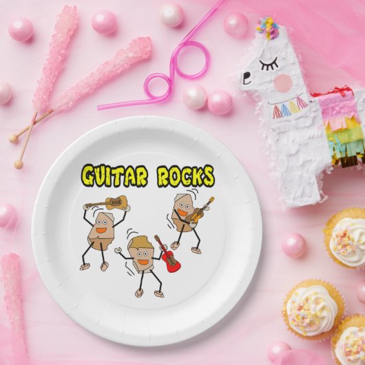 Gitarrenrocks Pappteller (Party)