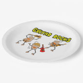 Gitarrenrocks Pappteller (Schrägansicht)