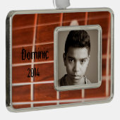 Gitarrensaiten Rahmen-Ornament Silber (Rechts)