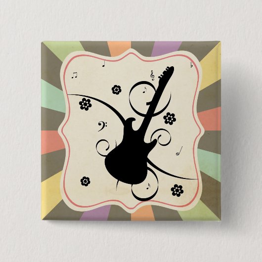 Gitarrenschaltfläche Button (Vorderseite)