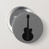 Gitarrenschaltfläche gestrichen, schwarz button (Vorne & Hinten)