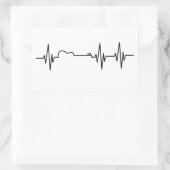 Gitarrenschlagpuls zum Aufkleber für den Musikplat (Tasche)