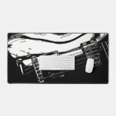 Gitarrenschreibmatte, Arbeitsbank matt Schreibtischunterlage (Tastatur & Maus)