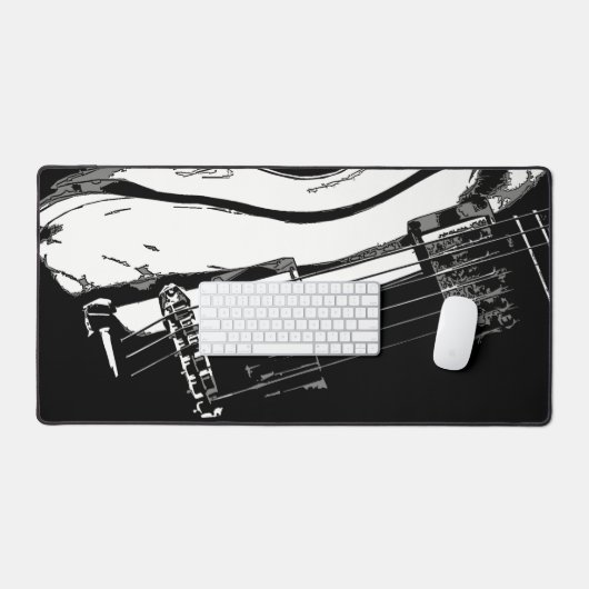 Gitarrenschreibmatte, Arbeitsbank matt Schreibtischunterlage (Tastatur & Maus)