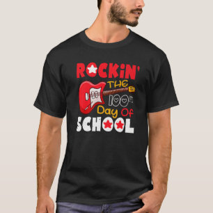 Gitarrenschüler 100. Tag Rocking 100 Tage Schoo T-Shirt