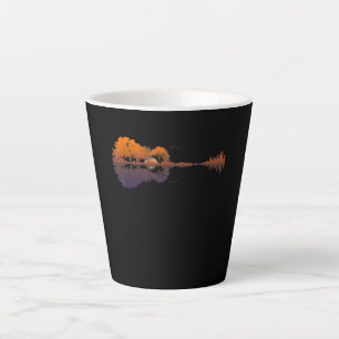Gitarrensee Schatten Liebe Gitarre Geschenk Musikl Milchtasse