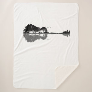Gitarrensee Schatten Liebe Gitarre Geschenk Musikl Sherpadecke