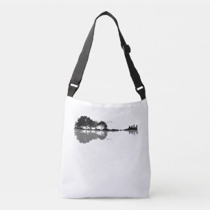 Gitarrensee Schatten Liebe Gitarre Geschenk Musikl Tragetaschen Mit Langen Trägern