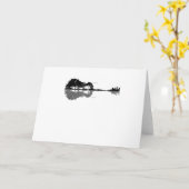 Gitarrensee Shadow Liebe Gitarre - Musikfans Karte (Gelbe Blume)