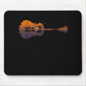 Gitarrensee Shadow Liebe Gitarre - Musikfans Mousepad (Vorne)
