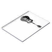 Gitarrensee Shadow Liebe Gitarre - Musikfans Notizblock (Linke Seite)