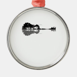 Gitarrensee Shadow Liebe Gitarre - Musikfans Ornament Aus Metall