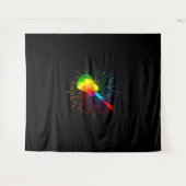 Gitarrensee Shadow Liebe Gitarre - Musikfans Wandteppich (Vorderseite (Horizontal))