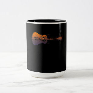 Gitarrensee Shadow Liebe Gitarre - Musikfans Zweifarbige Tasse