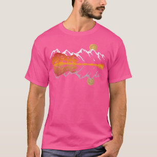 Gitarrensee Spiegelungen Schattengebirge Liebe Gui T-Shirt