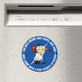 Gitarrenspieler Bester Freund auf der Straße Carto Magnet (In Situ (Geschirrspüler))