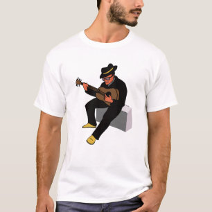 Gitarrenspieler, der auf Ampere-Blues black.png T-Shirt