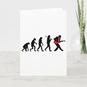 Gitarrenspieler-Evolution Karte