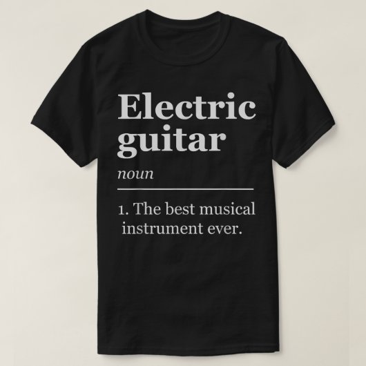 Gitarrenspieler Funny 701 T-Shirt (Design vorne)