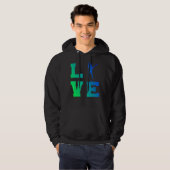 Gitarrenspieler Hoodie (Vorne ganz)
