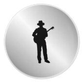 Gitarrenspieler Keramikknauf (Vorderseite)
