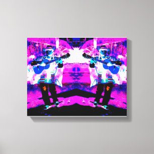 Gitarrenspieler Kunst Leinwanddruck