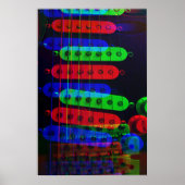 Gitarrenspieler-Lieferwagen Stack Poster (Vorne)