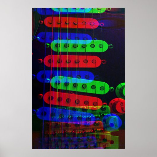 Gitarrenspieler-Lieferwagen Stack Poster (Vorne)