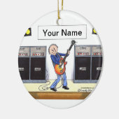 Gitarrenspieler - Männlich Keramikornament (Links)