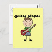 Gitarrenspieler - Männliche Hemden und Geschenke Postkarte (Vorne/Hinten)