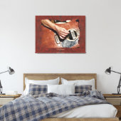 Gitarrenspieler Musik-Liebhaber Wall Art Leinwanddruck (Insitu (Schlafzimmer))