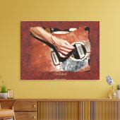 Gitarrenspieler Musik-Liebhaber Wall Art Leinwanddruck (Insitu (Wohnzimmer))