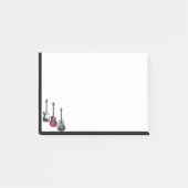 Gitarrenspieler Musikermusik Musik Post-it Notes Post-it Klebezettel (Vorderseite)