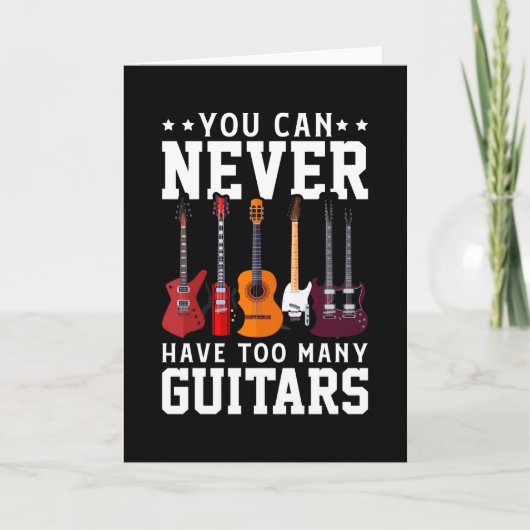 Gitarrenspieler Musikgitarrist Musician Band lusti Karte (Vorderseite)