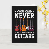 Gitarrenspieler Musikgitarrist Musician Band lusti Karte (Gelbe Blume)