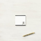 Gitarrenspieler Post-it Klebezettel (Auf Schreibtisch)