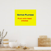 Gitarrenspieler-Poster Poster (Küche)