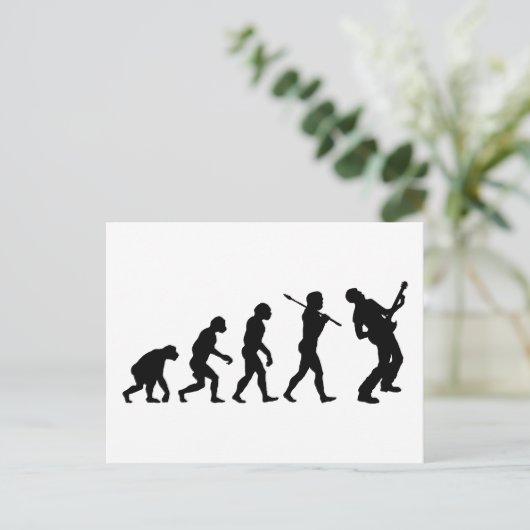 Gitarrenspieler Postkarte (Stehend Vorderseite)