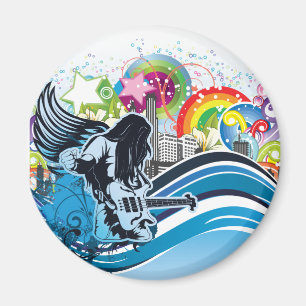 Gitarrenspieler ~ Rock Heavy Metal Band Music Magnet