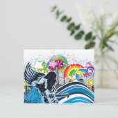 Gitarrenspieler ~ Rock Heavy Metal Band Music Postkarte (Stehend Vorderseite)