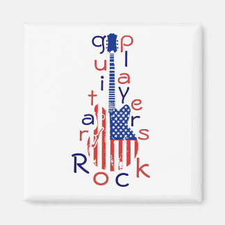 Gitarrenspieler Rock Magnet