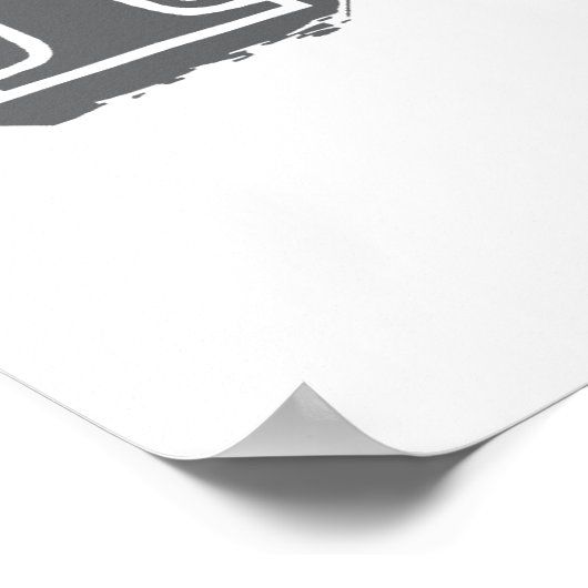 Gitarrenspieler Rock Poster (Ecke)