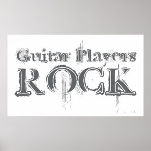 Gitarrenspieler Rock Poster